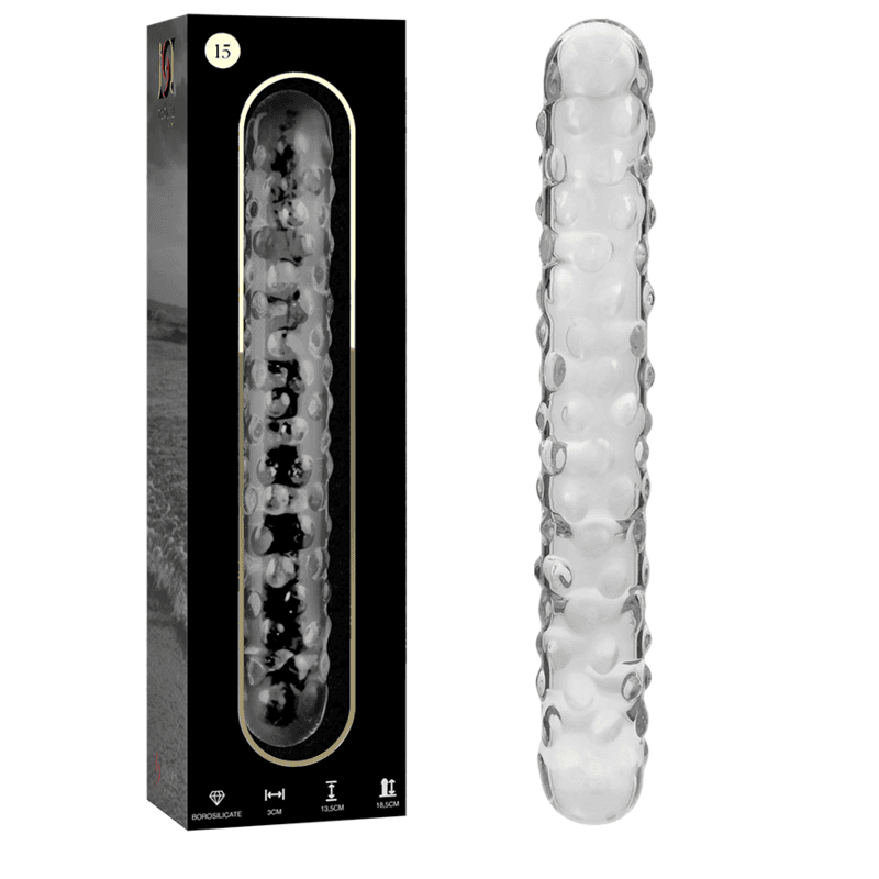 NEBULA SERIES BY IBIZA - MODELO 15 DILDO CRISTAL TRANSPARENTE 18.5 CM -O- 3 CM