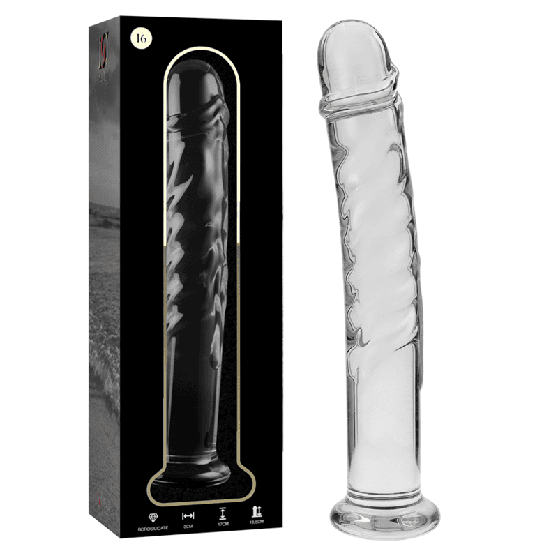 NEBULA SERIES BY IBIZA - MODELO 16 DILDO CRISTAL TRANSPARENTE 18.5 CM -O- 3 CM
