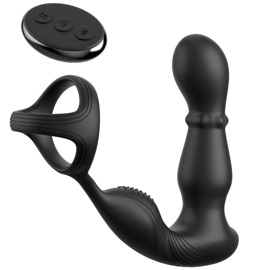 ANAL FANTASY ELITE COLLECTION - ANILLO Y MASAJEADOR ANAL VIBRADOR CON CONTROL REMOTO