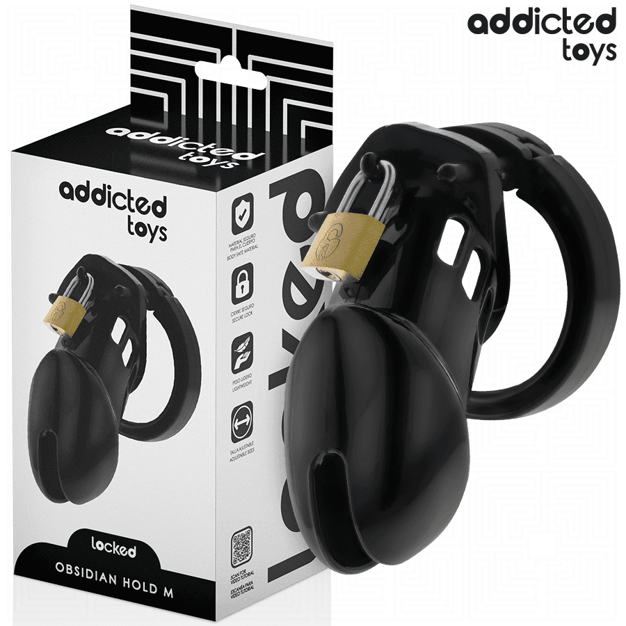 ADDICTED TOYS LOCKED - OBSIDIAN HOLD JAULA PARA PENE TALLA M
