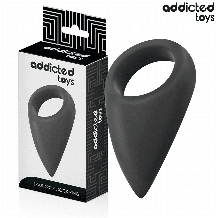 ADDICTED TOYS - ANILLO CON FORMA DE LÁGRIMA PARA EL PENE
