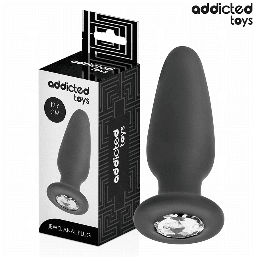 ADDICTED TOYS - PLUG ANAL CON JOYA SILICONA TALLA L 12,6 CM