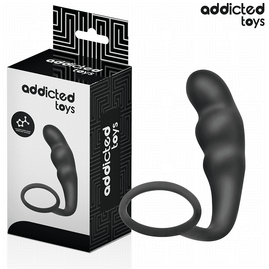 ADDICTED TOYS - PLUG ANAL CON ANILLO SILICONA MODELO 4