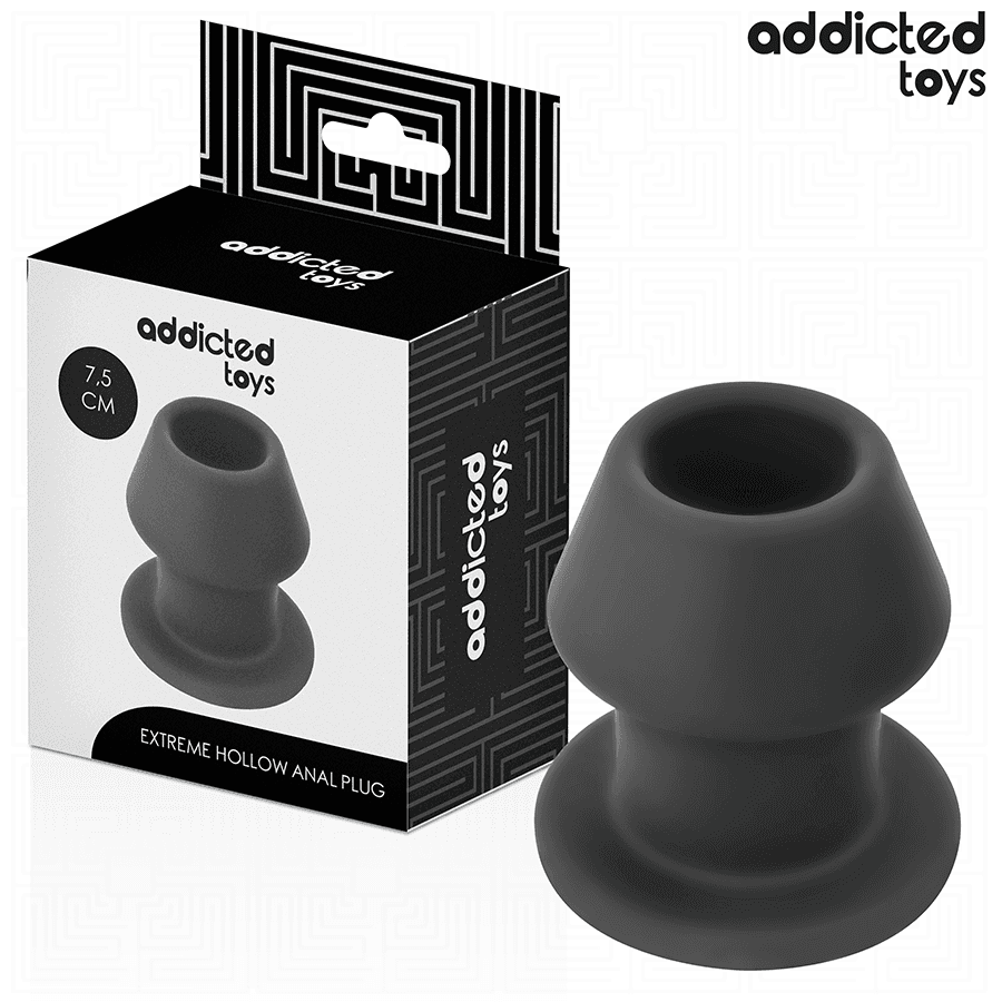 ADDICTED TOYS - PLUG ANAL HUECO EXTREM SILICONA TALLA S 7,5 CM