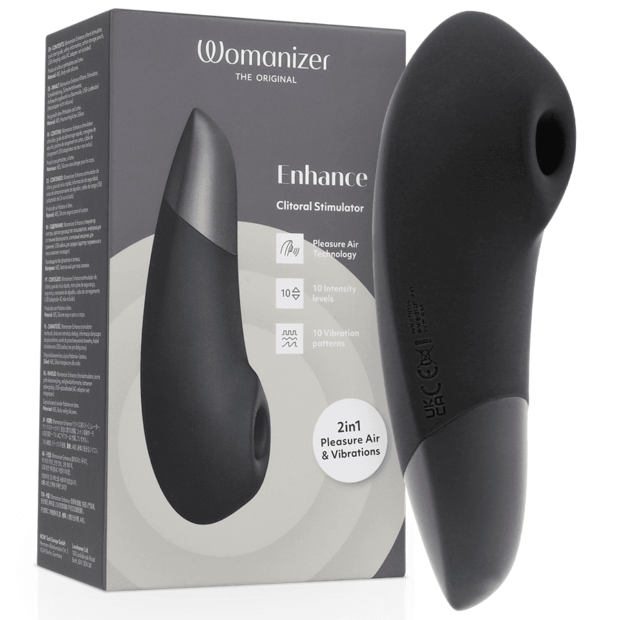 WOMANIZER - ENHANCE ESTIMULADOR DE CLITORÍS NEGRO