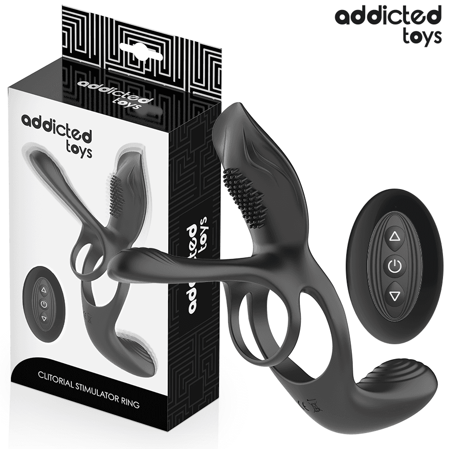 ADDICTED TOYS - ANILLO DOBLE PARA EL PENE CON ESTIMULADOR DE CLÍTORIS