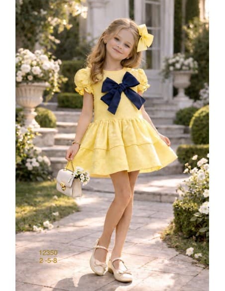 VESTIDO NIÑA PLUMETI LAZO 322012350