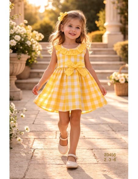 VESTIDO LAÇO XADREZ NIÑA 322023456