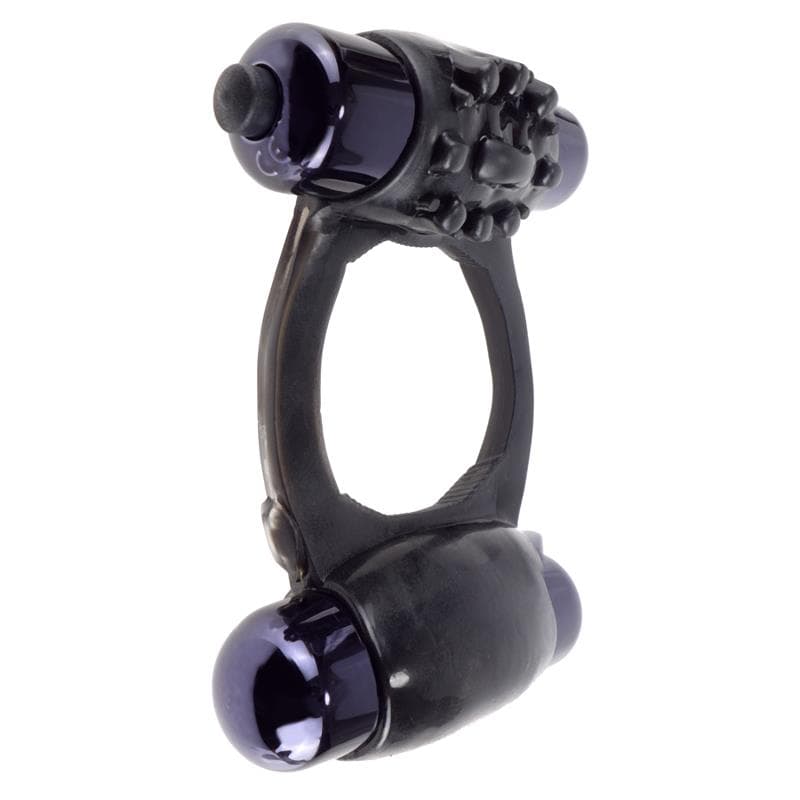Fantasy C-Ringz Super Anillo Duo Vibrador Negro