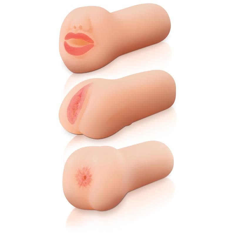 Pipedream Extreme Kit de Viaje de 3 Piezas de Masturbadores